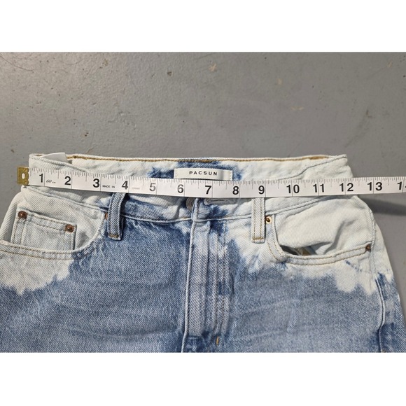 Pacsun 90s Boyfriend Jeans Light Wash Bleach Tie Dye Denim Size 25 - Picture 11 of 14